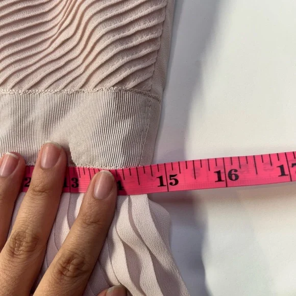 H&M Light Pink Strapless Pleated Maxi Dress NWT Size 10 - Picture 10 of 10